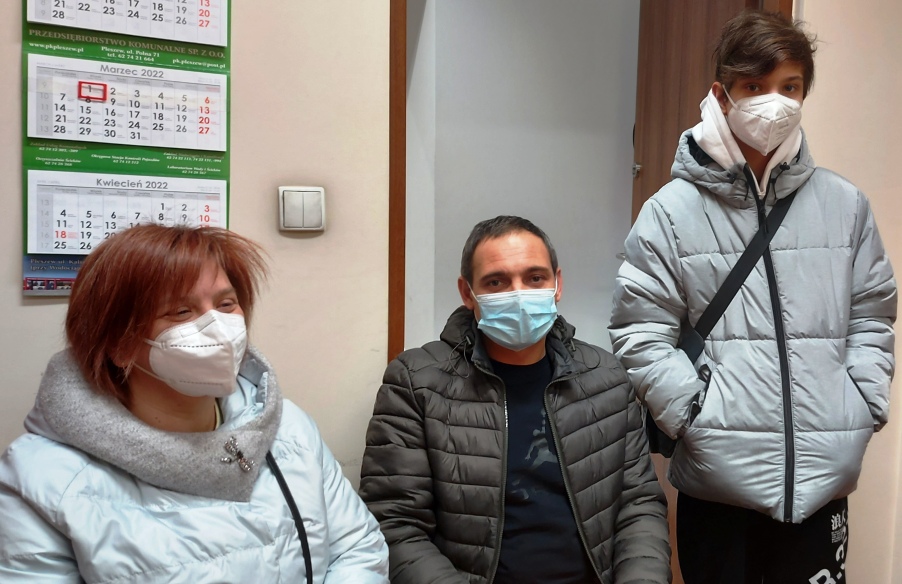Jula, Oleg i Kirył - uchodźcy w Pleszewie